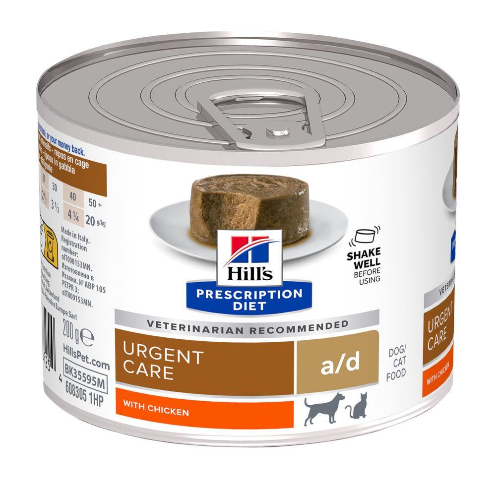 Hill's Prescription Diet a/d Canine Restorative Care, kurczak - 12 x 200 g