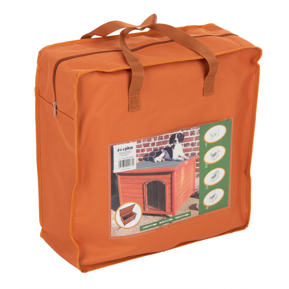 Izolacja budy dla psa z płaskim dachem Woody - Dla rozmiaru S: szer. x dł. x wys.: 74 x 44 x 42 cm miniaturka