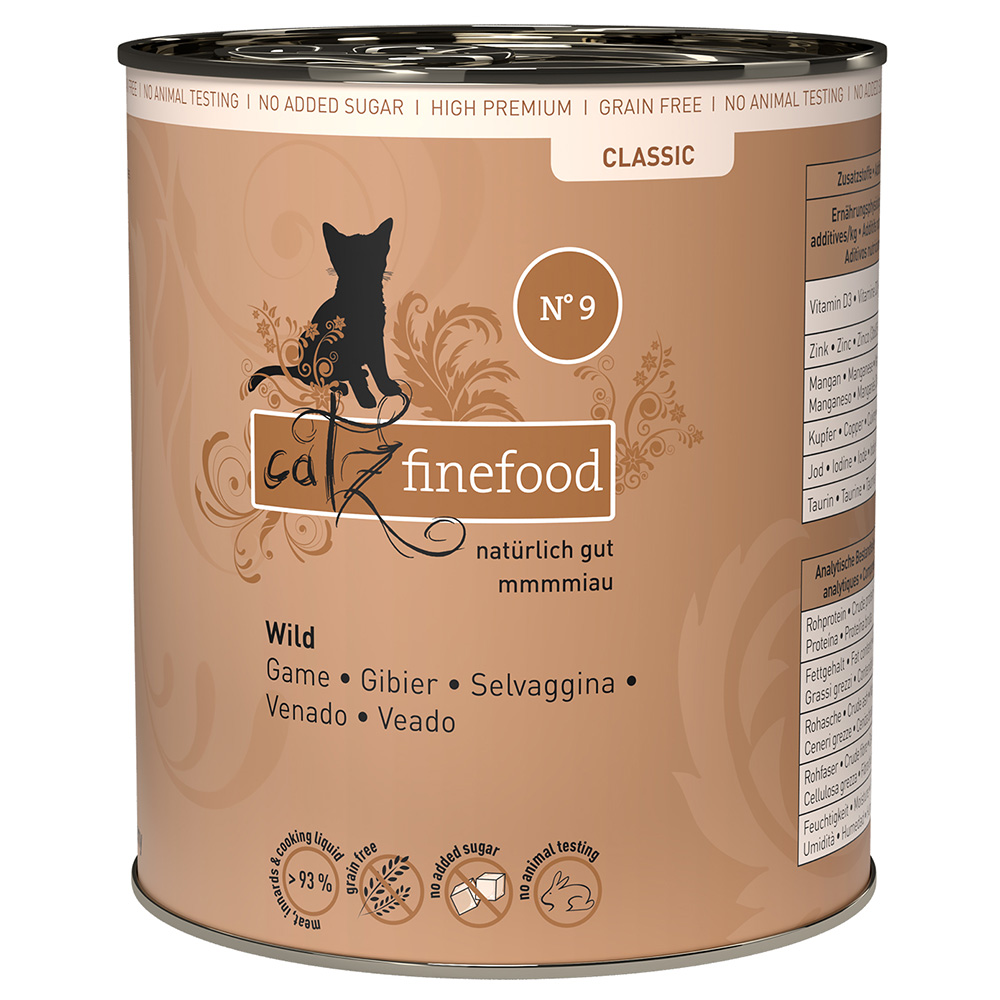 catz finefood w puszkach, 6 x 800 g - Dziczyzna