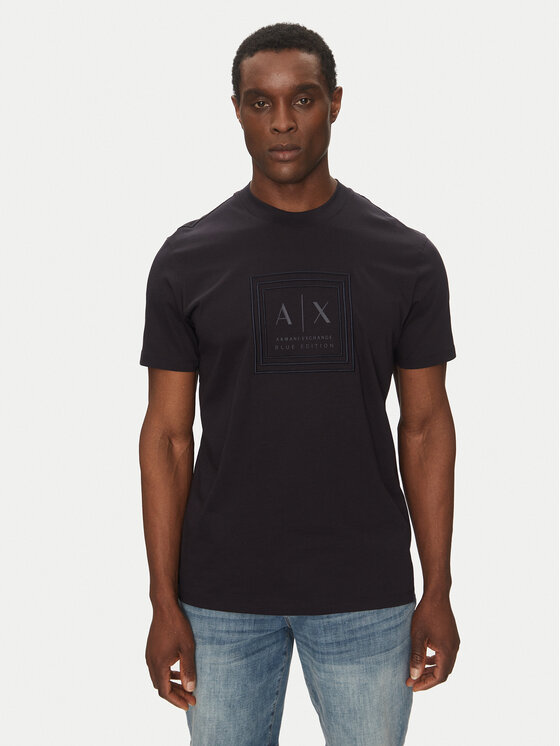 Armani Exchange T-Shirt XM000358 AF10364 UB101 Granatowy Regular Fit