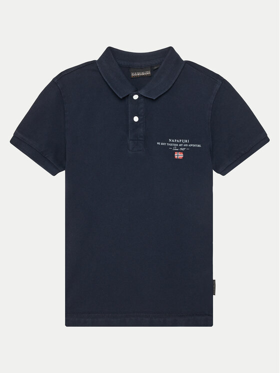 Napapijri Polo Elbas 5 NP0A4G4N1761 D Granatowy Regular Fit