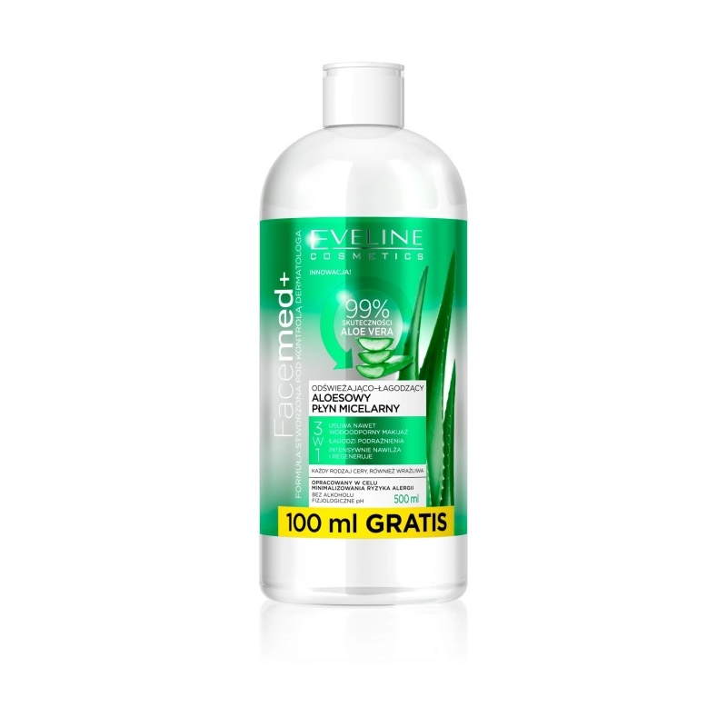 EVELINE FACEMED Aloesowy płyn micelarny 500 ml