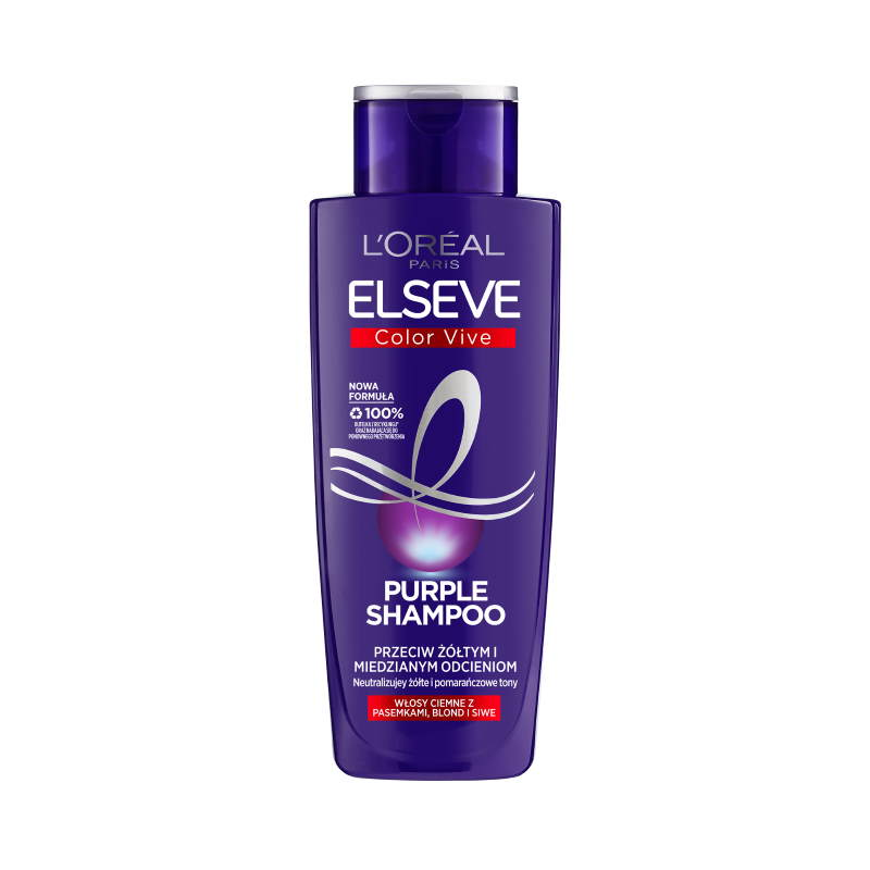 ELSEVE COLOR VIVE PURPLE Szampon neutralizujący żółte i pomarańczowe tony, 200ML