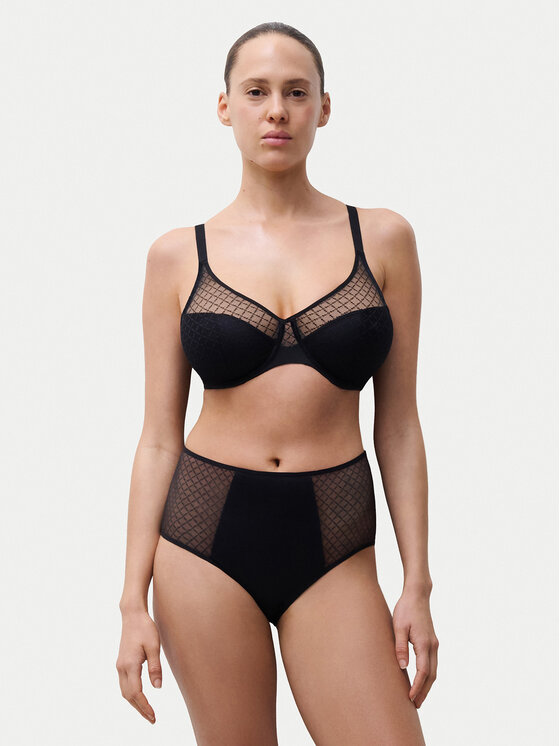 Chantelle Figi klasyczne z wysokim stanem Norah Chic C16M80 Czarny