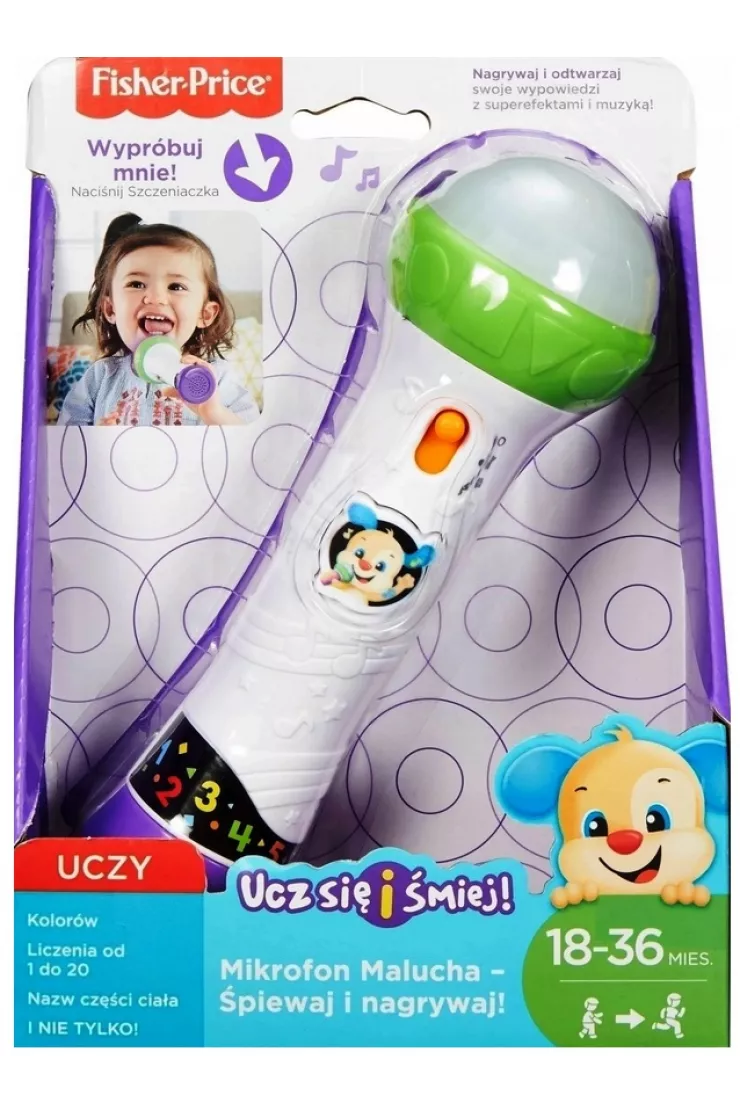 Fisher-Price. Mikrofon Malucha Śpiewaj i nagrywaj! FBP38