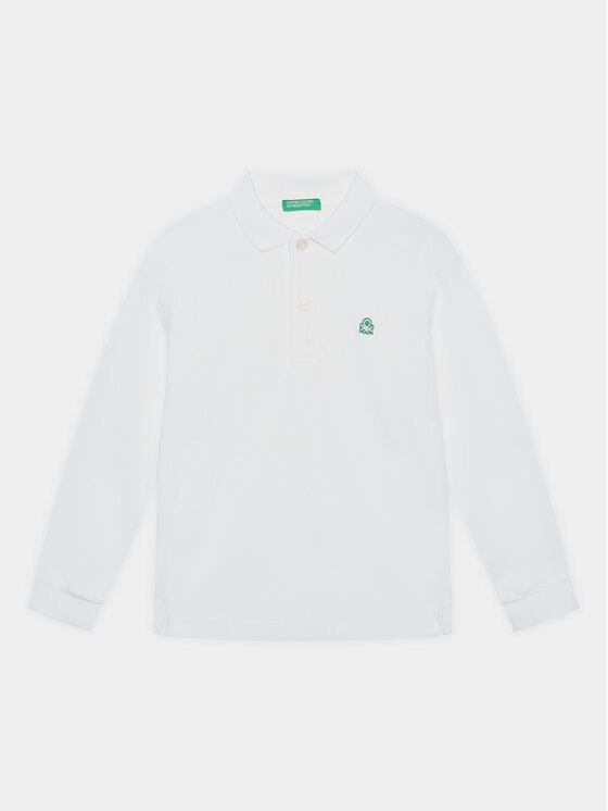 United Colors Of Benetton Polo 3089C300Z Biały Regular Fit