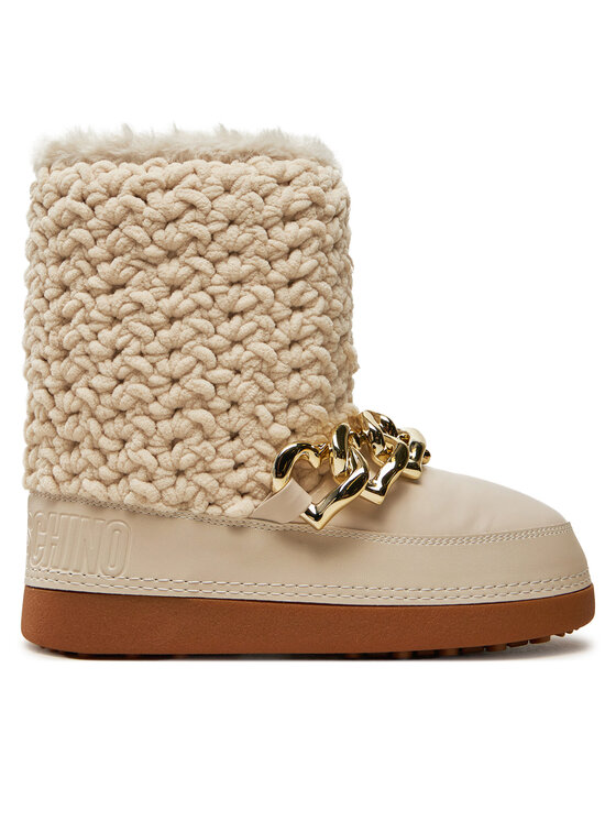 LOVE MOSCHINO Śniegowce JA24322G0LISI120 Beżowy