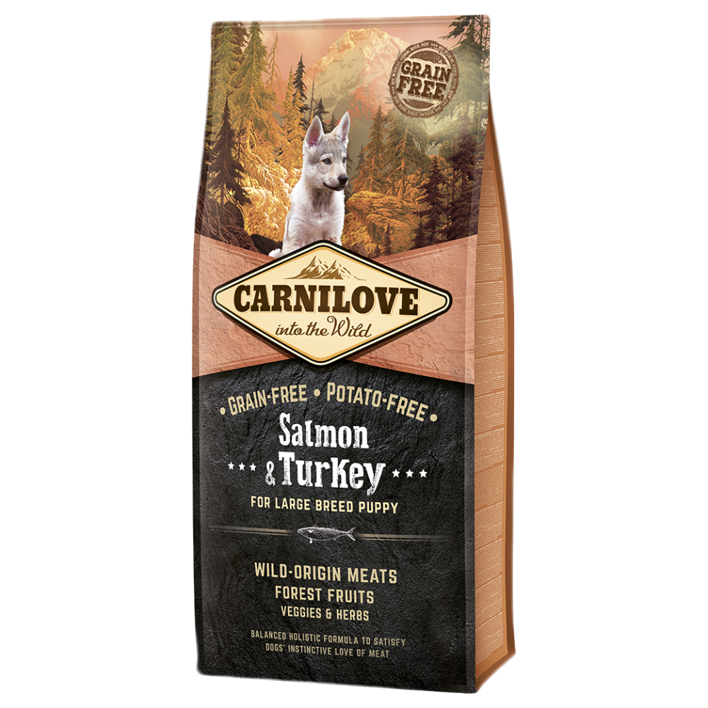 Carnilove Large Breed Puppy, łosoś i indyk - 2 x 12 kg