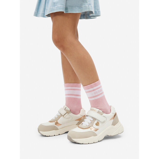 Guess Sneakersy CEO-CI12-TONIC-01 Biały
