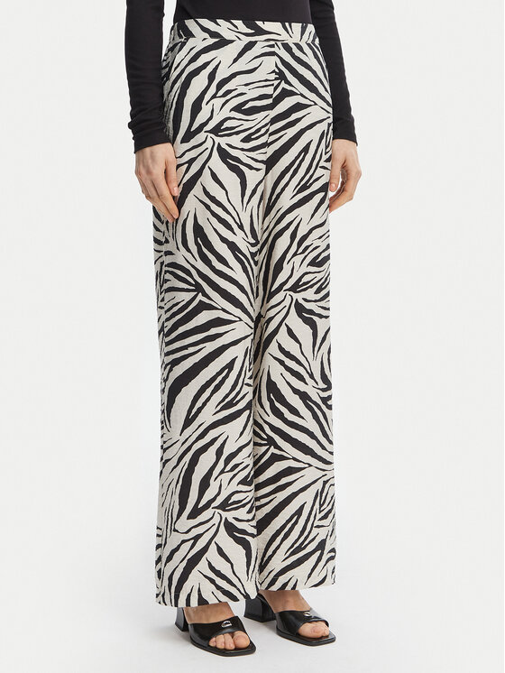 Vero Moda Spodnie materiałowe Josie 10303759 Beżowy Wide Leg