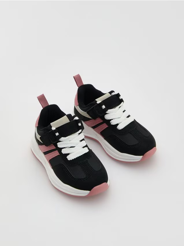 Reserved - Sneakersy na rzepy - czarny
