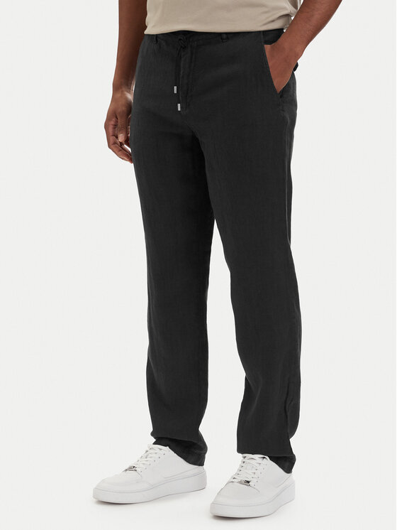 KARL LAGERFELD Chinosy 265358 562818 Czarny Regular Fit