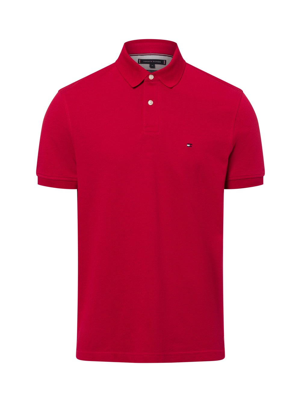 Tommy Hilfiger Męska koszulka polo Mężczyźni Bawełna czerwony, XL