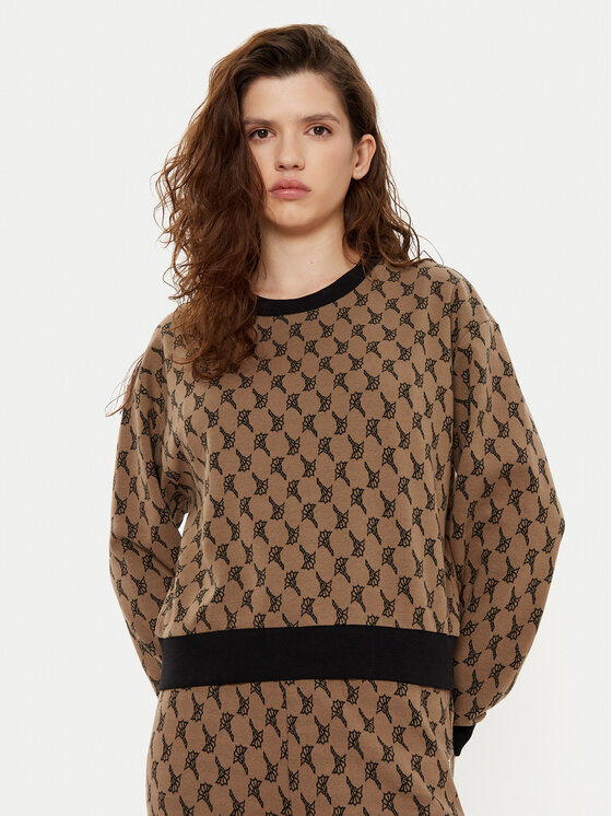 JOOP! Bluza 10018915 30044785 Brązowy Regular Fit
