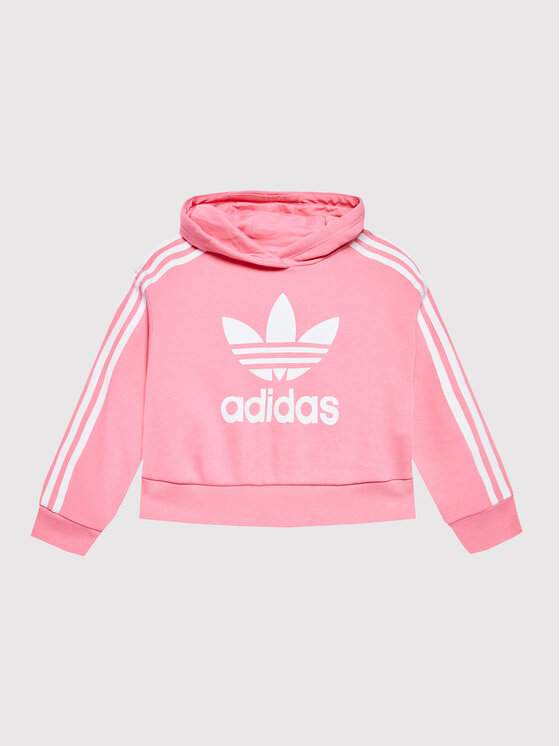 adidas Bluza Adicolor HK0281 Różowy Loose Fit