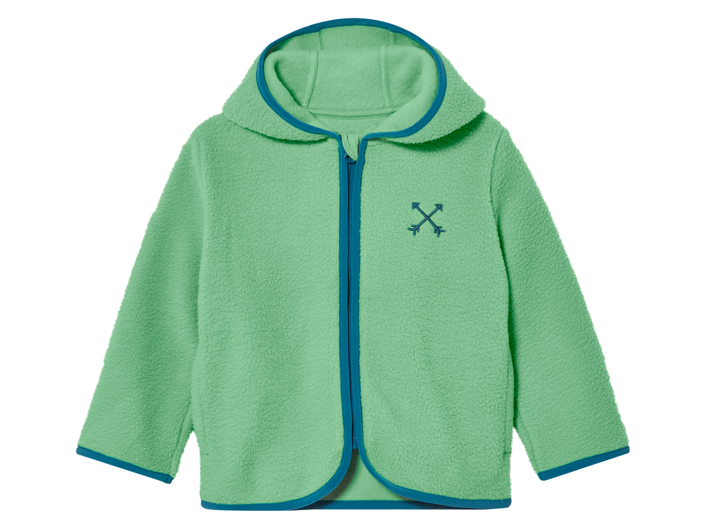 lupilu® Bluza dziecięca polarowa z kapturem (Zielony, 110/116) miniaturka