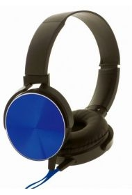 Słuchawki stereo z mikrofonem Montana Czarno-niebieskie