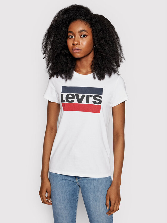 Levi's® T-Shirt The Perfect Graphic Tee 17369-0297 Biały Regular Fit