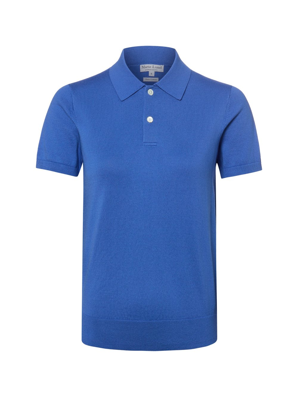 Marie Lund Damska koszulka polo z dzianiny Kobiety Bawełna (100%) niebieski, XXL