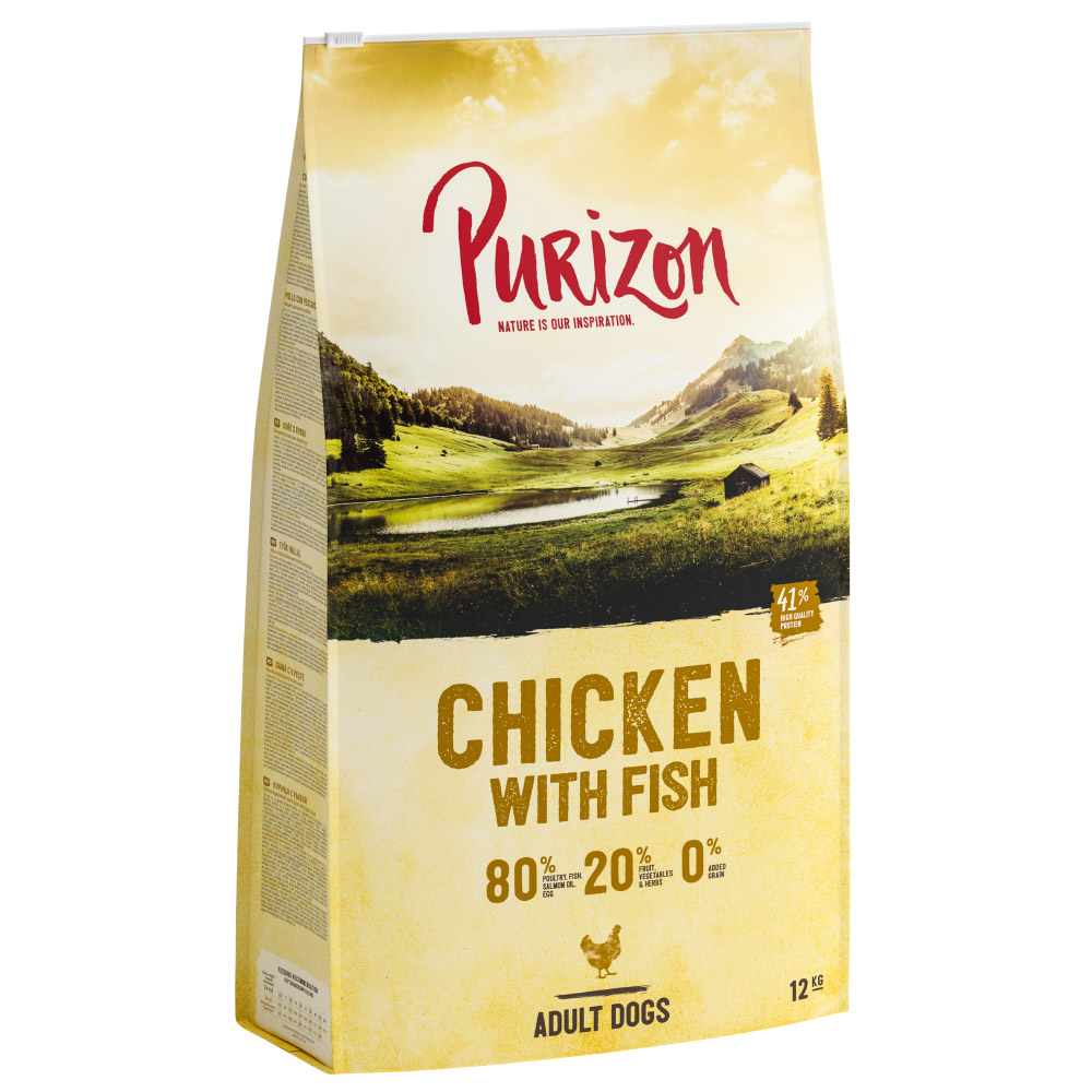 Dwupak Purizon, 2 x 12 kg - Adult, kurczak z rybą, bez zbóż