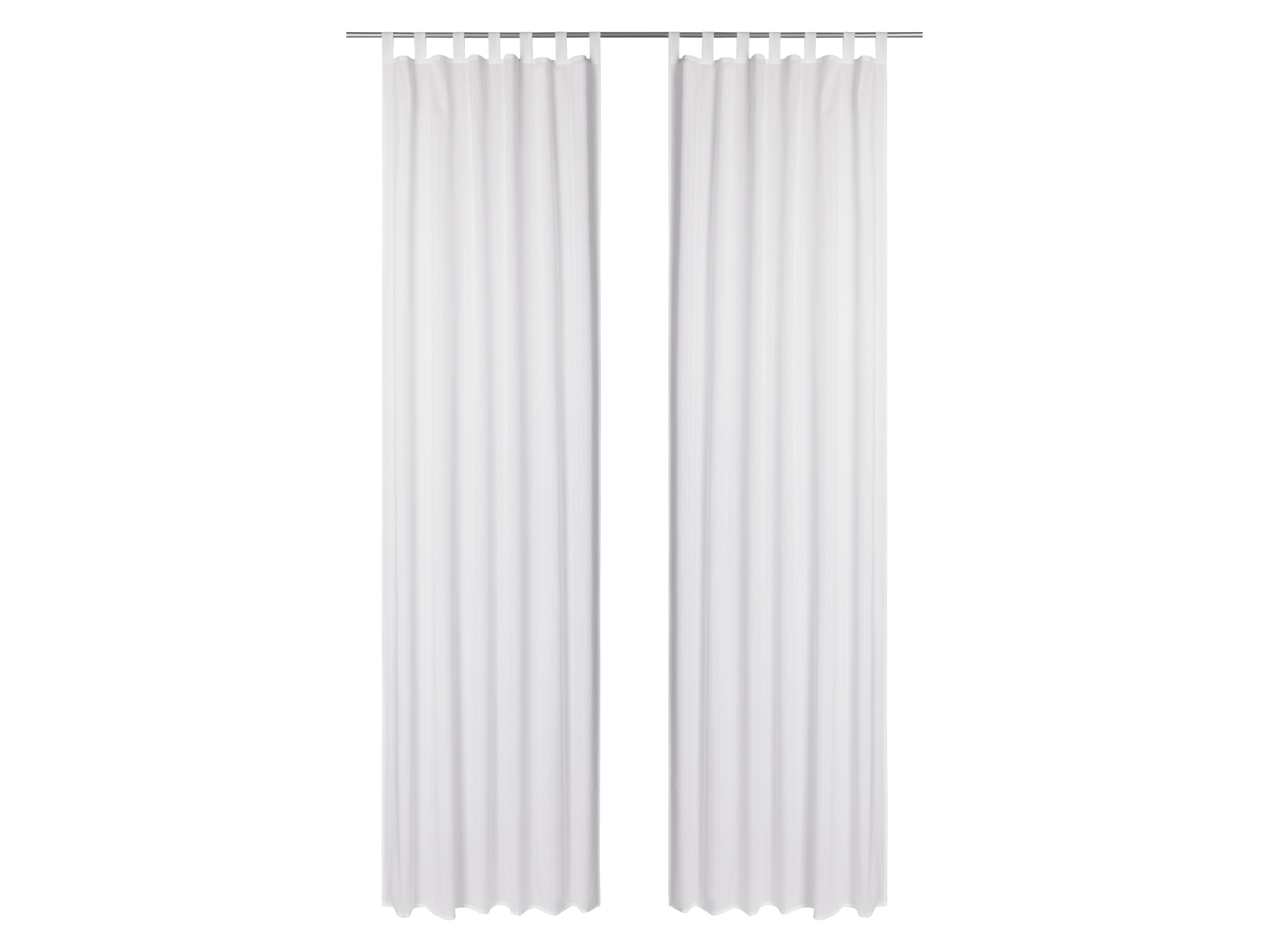 LIVARNO home Komplet 2 zasłon, 120 x 300 cm (Biały)