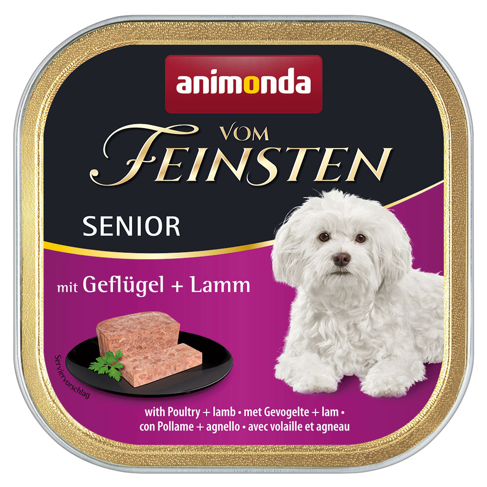 Megapakiet  animonda vom Feinsten Senior, 24 x 150 g - Drób z jagnięciną