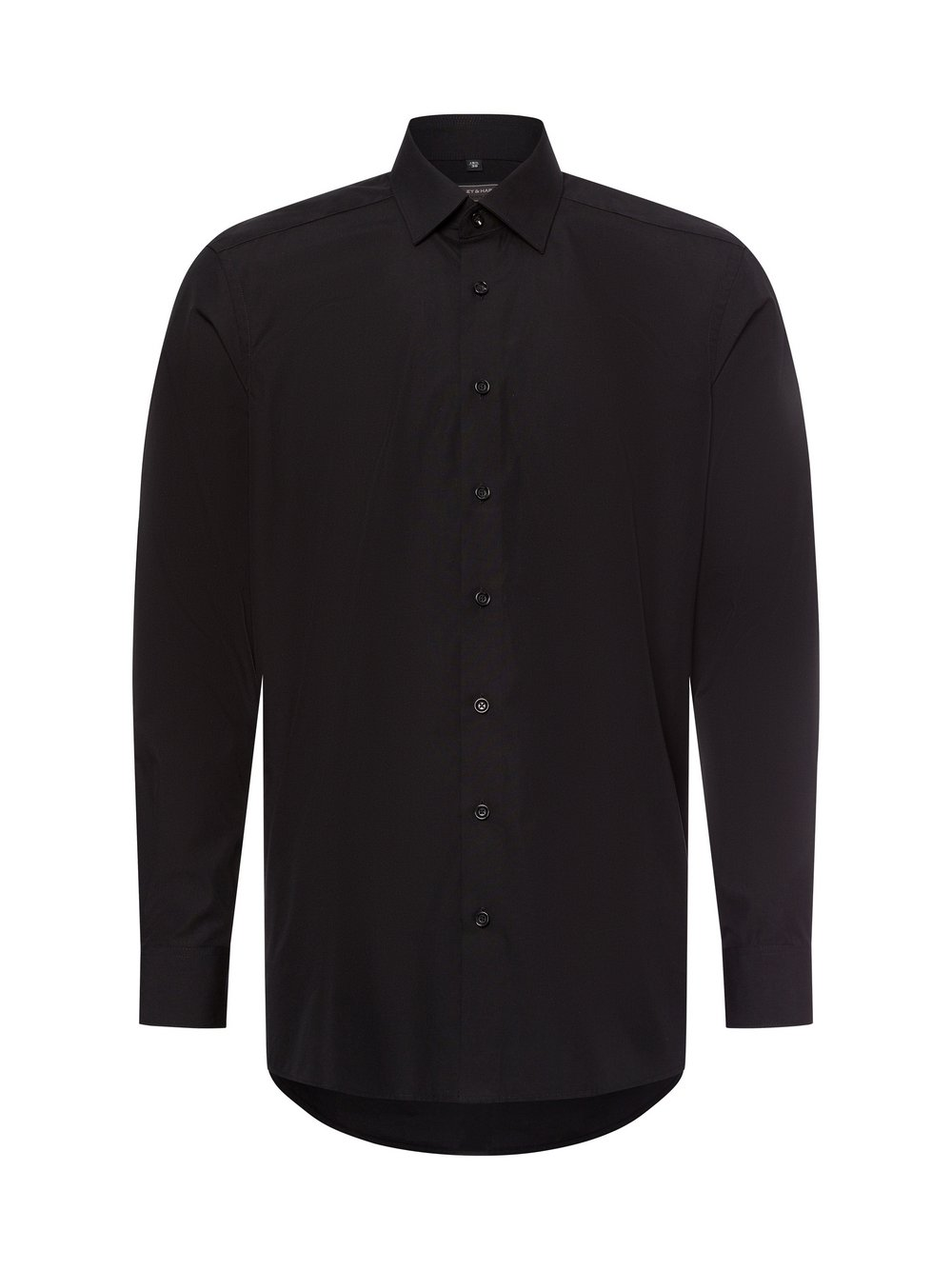 Finshley & Harding Męska koszula biznesowa - Easy Care Mężczyźni Modern Fit Bawełna czarny, 39