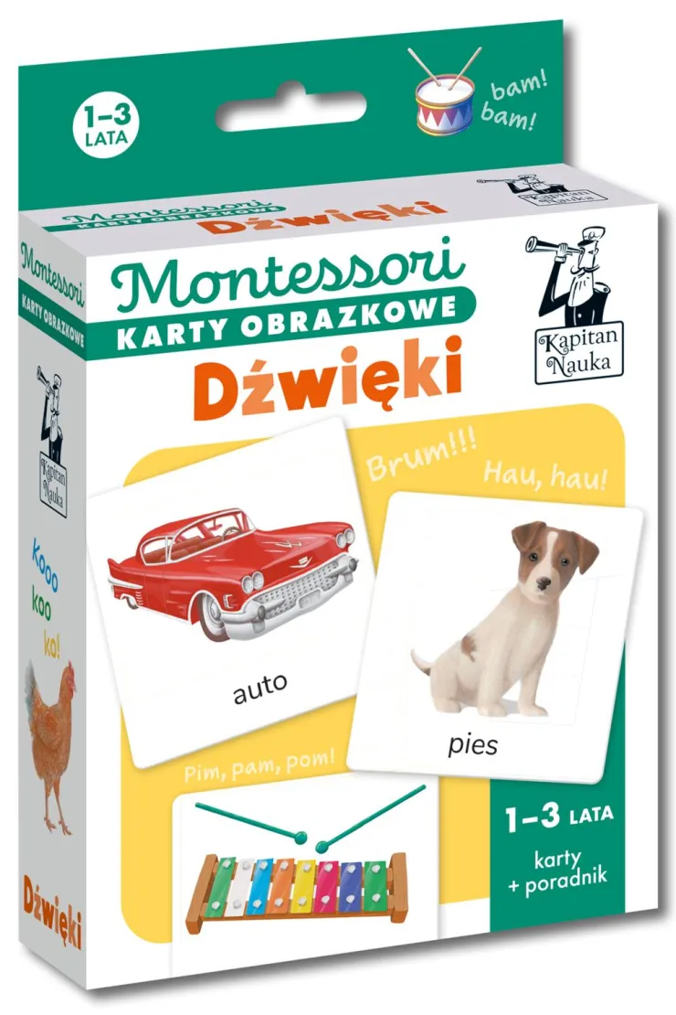 Montessori. Karty obrazkowe. Dźwięki