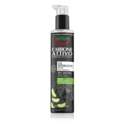 Equilibra Oczyszczający żel do mycia twarzy z aktywnym węglem 200 ml