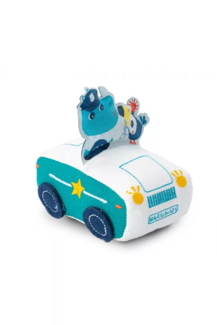 Miękkie auto z napędem pull-back Nosorożec Marius 18 m+
