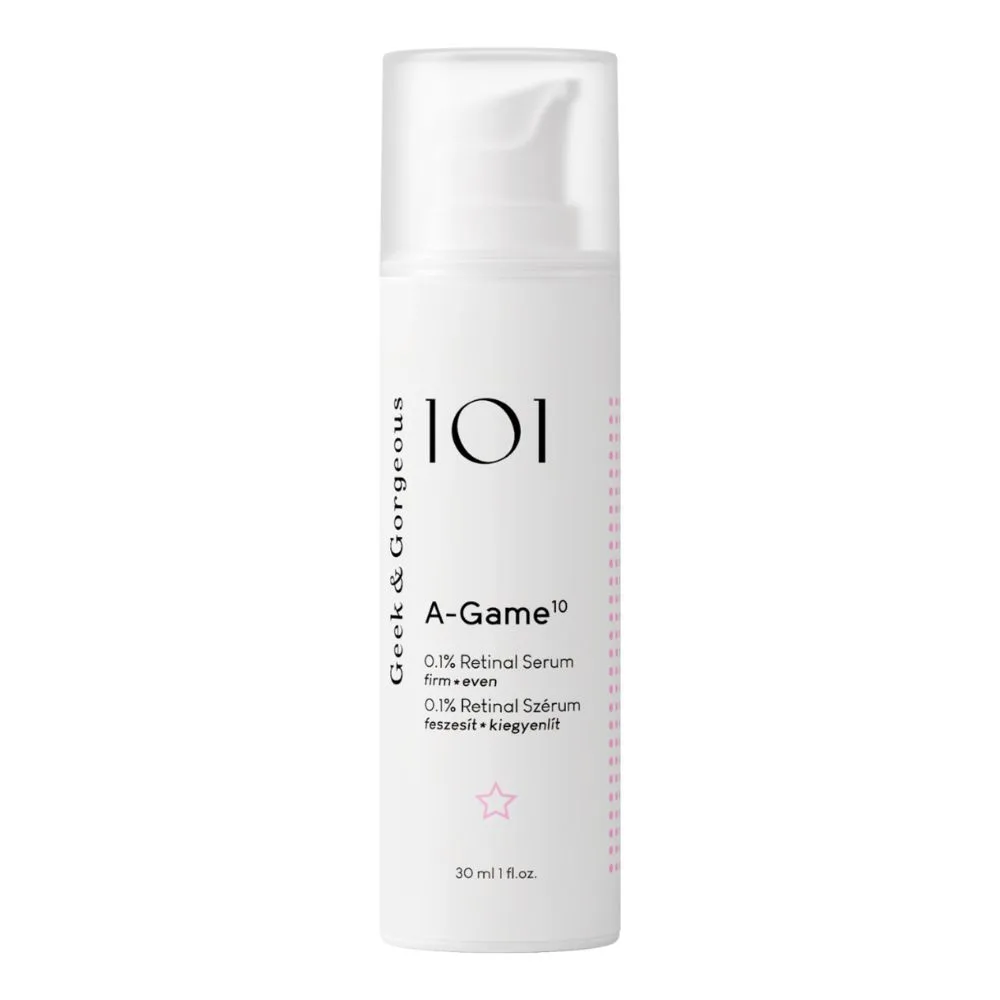 Geek & Gorgeous A-Game 10 Przeciwzmarszczkowe serum z retinalem 0,1% 30 ml