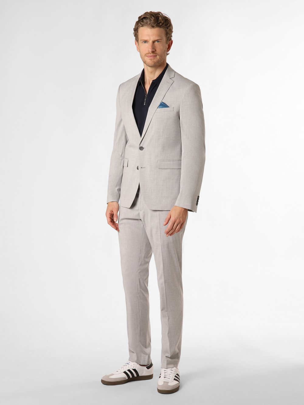 Finshley & Harding Garnitur - OaklandsCalifornia Mężczyźni Slim Fit niebieski, 94