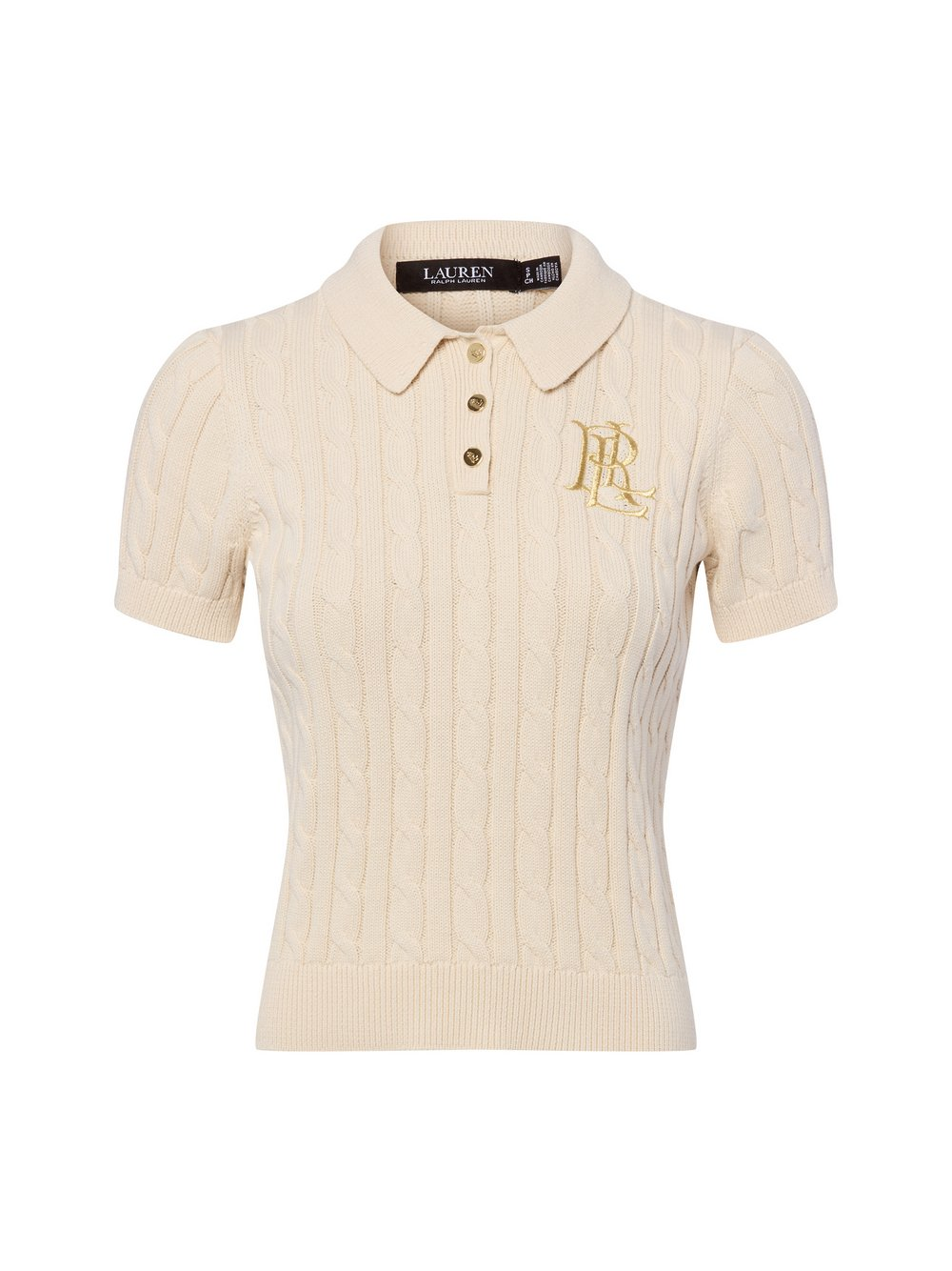 Lauren Ralph Lauren Sweter damski Kobiety Bawełna beżowy, S