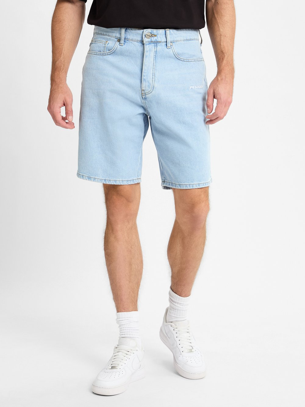 PEGADOR Męskie spodenki jeansowe - Earl Mężczyźni Bawełna niebieski, 30