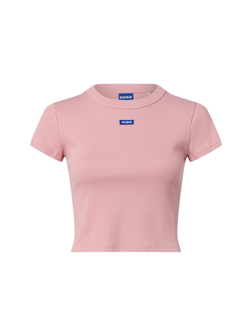 HUGO BLUE Koszulka damska - Baby Tee_B Kobiety Bawełna różowy, XS