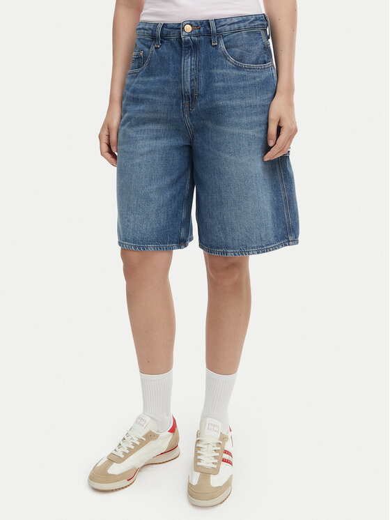 Tommy Jeans Szorty jeansowe DW0DW22693 Niebieski Relaxed Fit