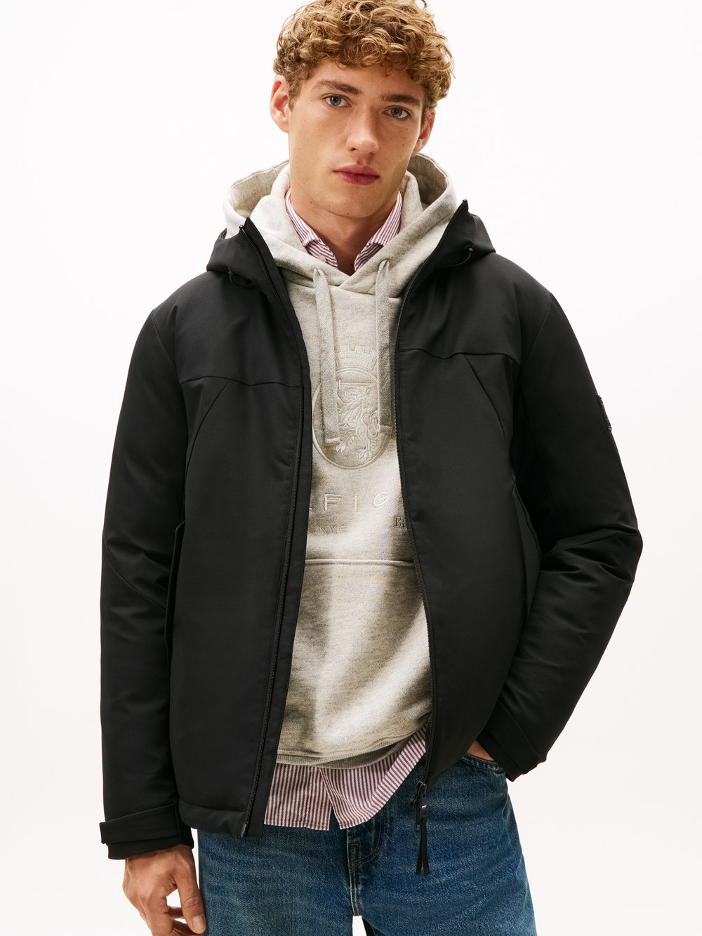 Tommy Hilfiger Męska kurtka zimowa Mężczyźni czarny, XXL
