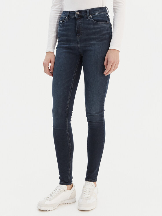 Tommy Jeans Jeansy Nora DW0DW21393 Niebieski Skinny Fit