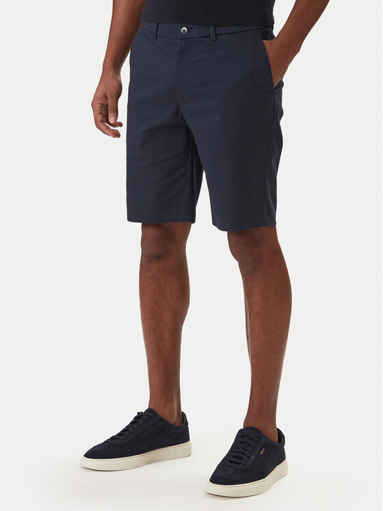 Calvin Klein Szorty materiałowe LV04LF622G Granatowy Slim Fit