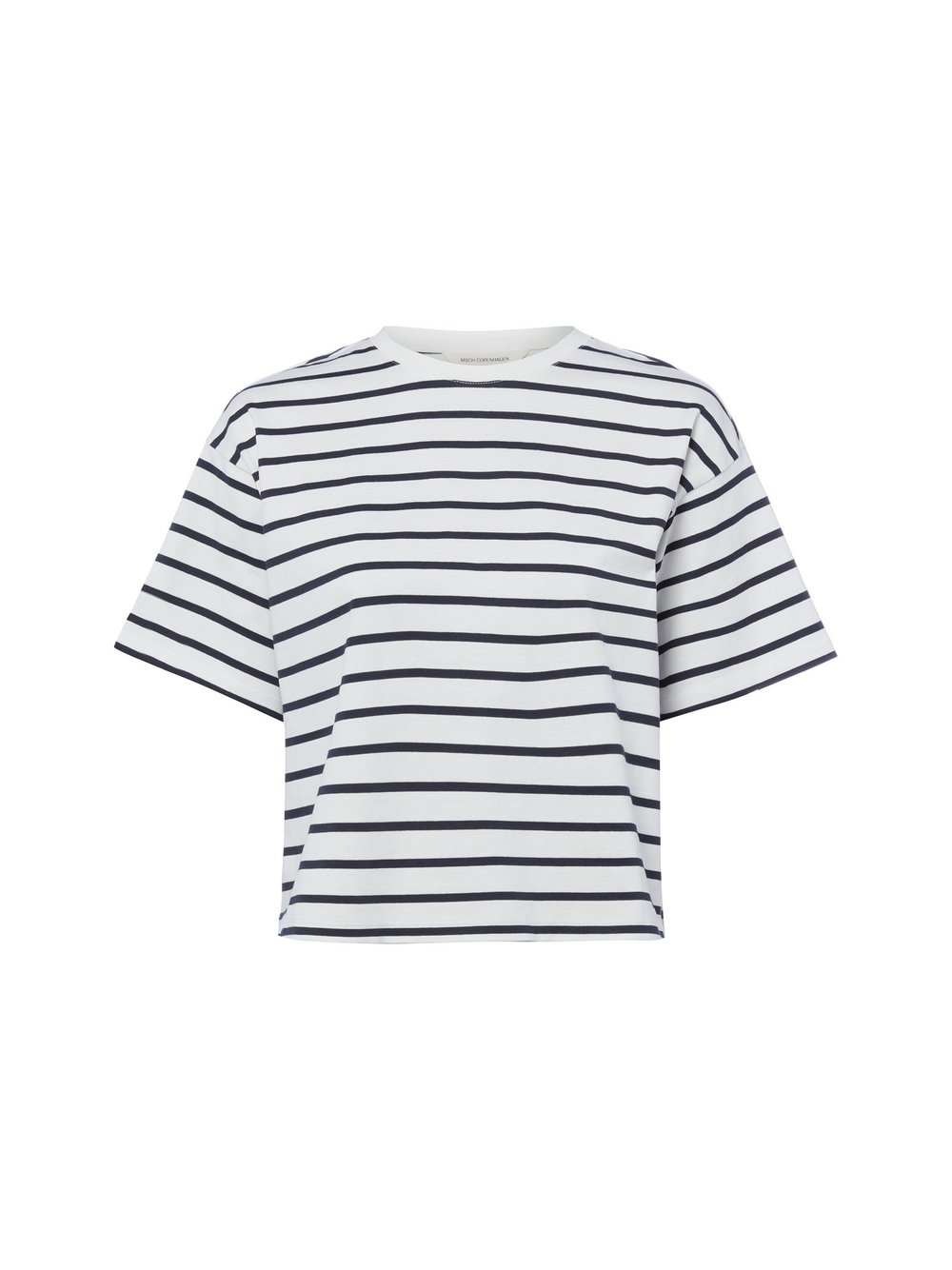 Msch Copenhagen Bluza damska - MMNima Kobiety Materiał dresowy biały|niebieski, XS/S