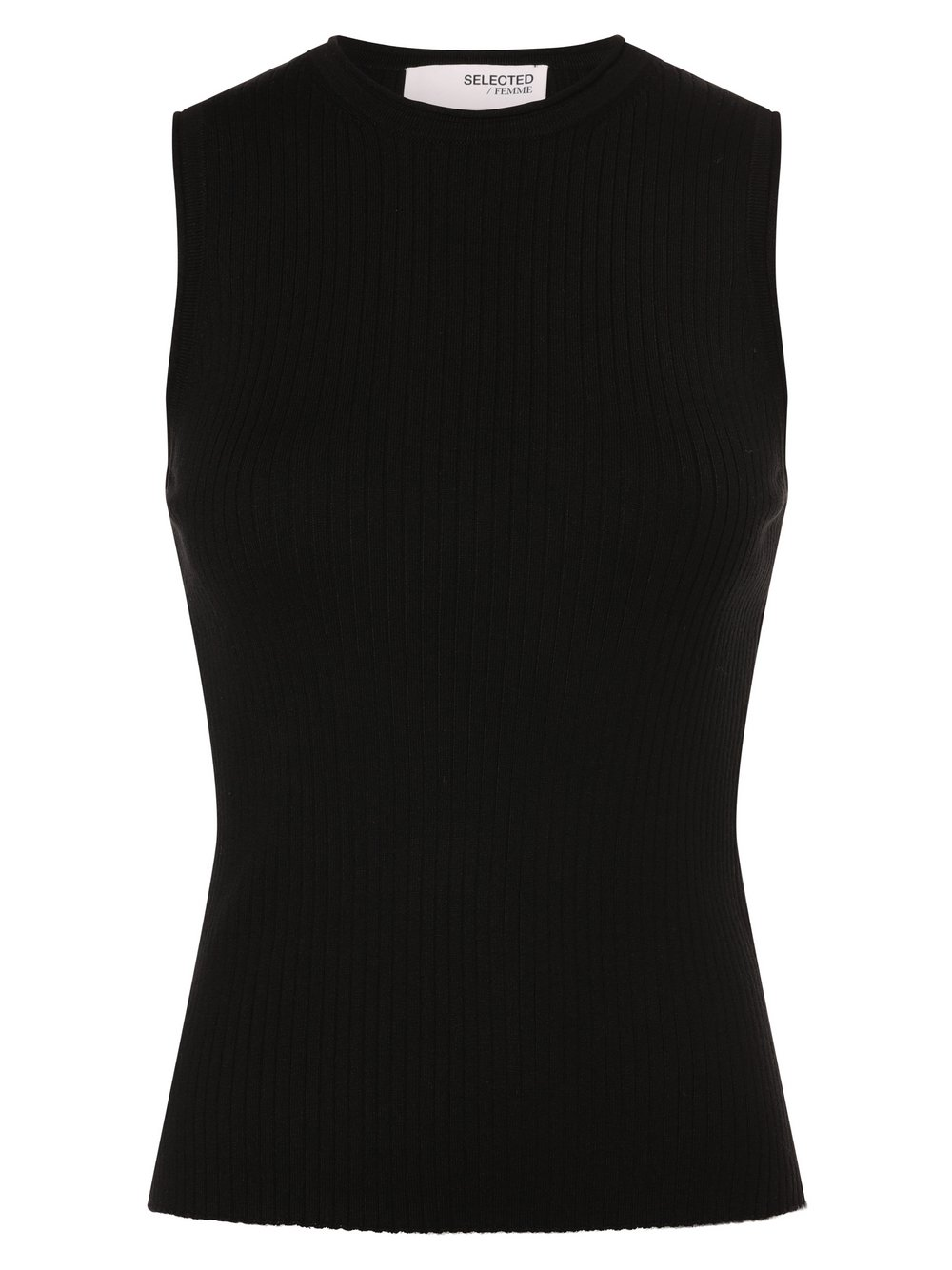 Selected Femme Damski top z dzianiny - SLFLydia Kobiety drobna dzianina czarny, L