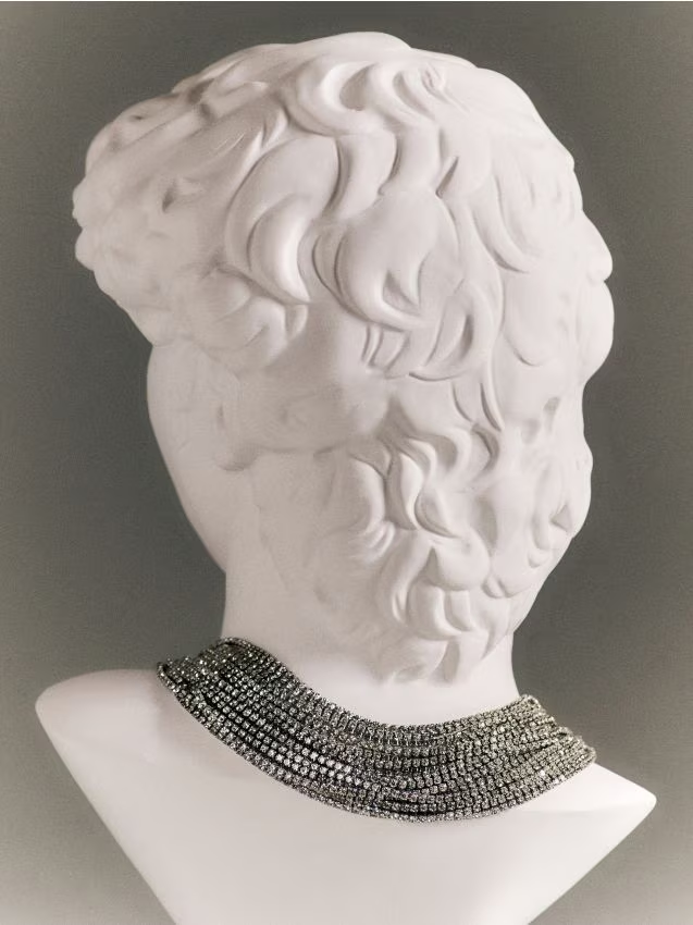 Reserved - Naszyjnik choker - srebrny
