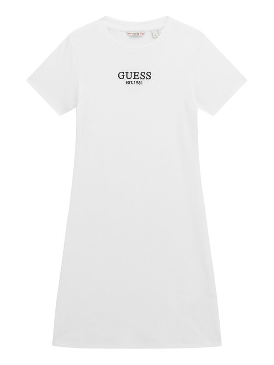 Guess Sukienka codzienna J5YK11 KBZP4 Biały Regular Fit