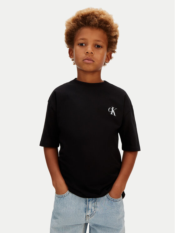 Calvin Klein Jeans T-Shirt Bridge LVCKSJA05B Czarny Regular Fit