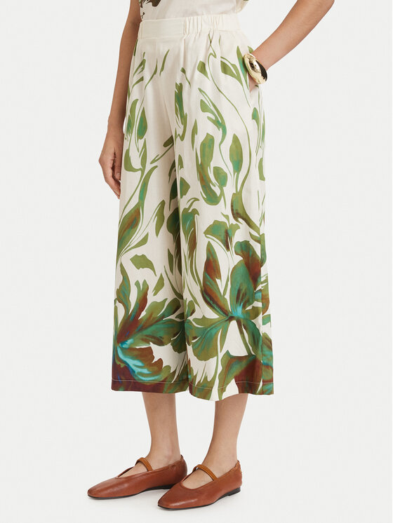 ACCESS FASHION Kuloty 63-5070-0250 Kremowy Wide Leg
