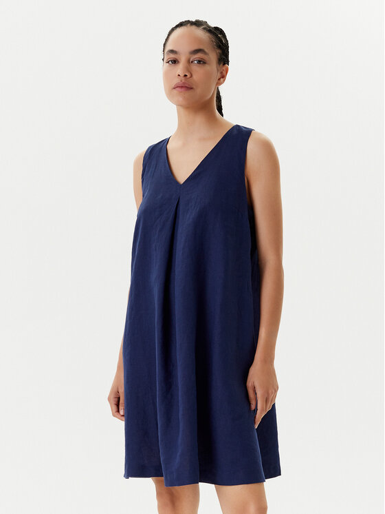 United Colors Of Benetton Sukienka letnia 4AGHDV0AX Granatowy Relaxed Fit