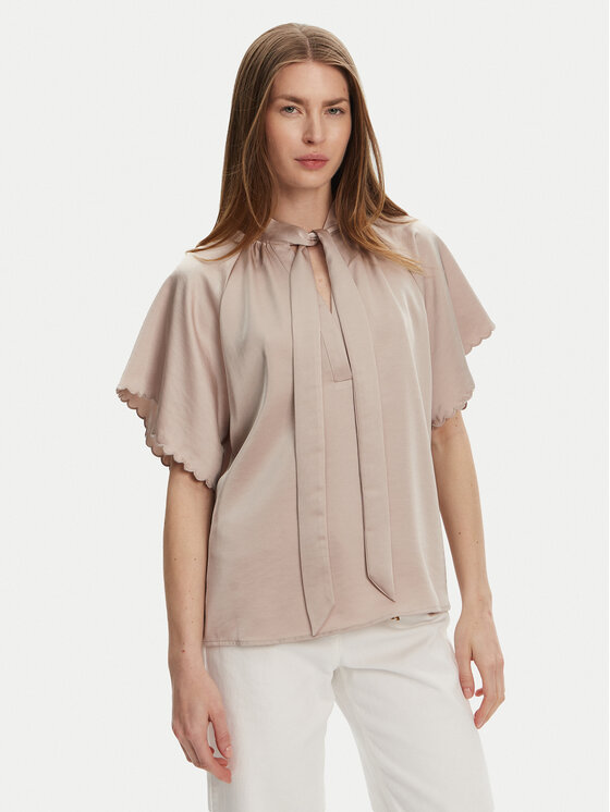 Bruuns Bazaar Bluzka Beckia Wendi BBW4439 Beżowy Regular Fit