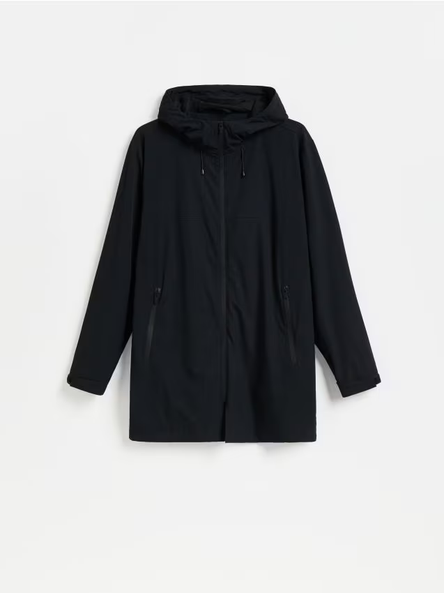 Reserved - Kurtka parka z kapturem - czarny
