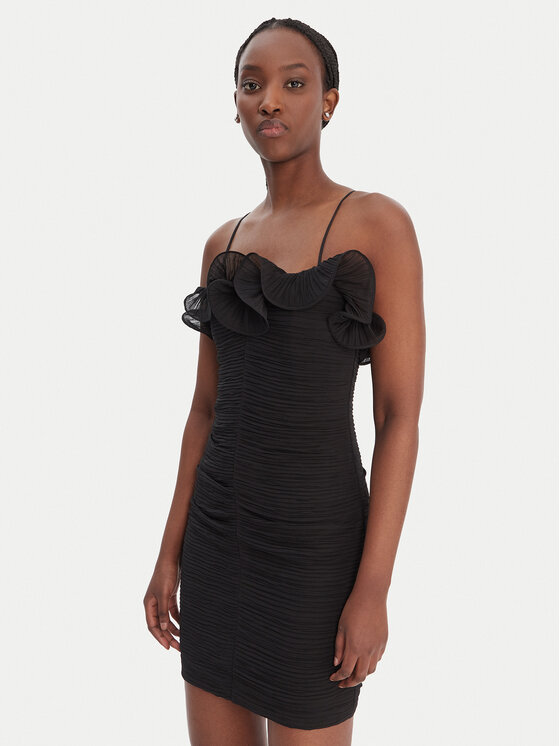 Guess Sukienka koktajlowa W6RK80 WI342 Czarny Classic Fit