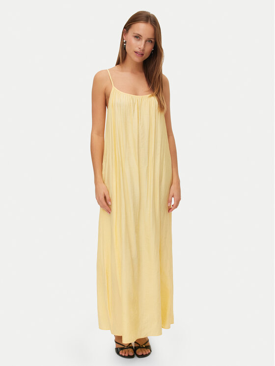 Vero Moda Sukienka letnia Vira 10340738 Żółty Relaxed Fit
